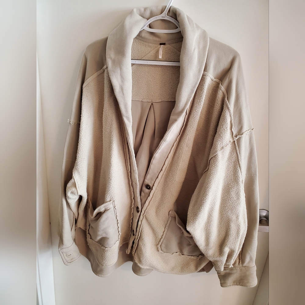 Free People Jordan Sweatshirt Shacket Medium